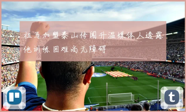 祖马加盟泰山传闻升温媒体人透露他训练困难尚无障碍